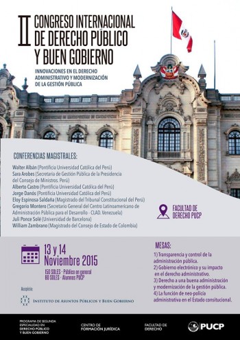 Participa en el II Congreso Internacional de Derecho Público y Buen ...